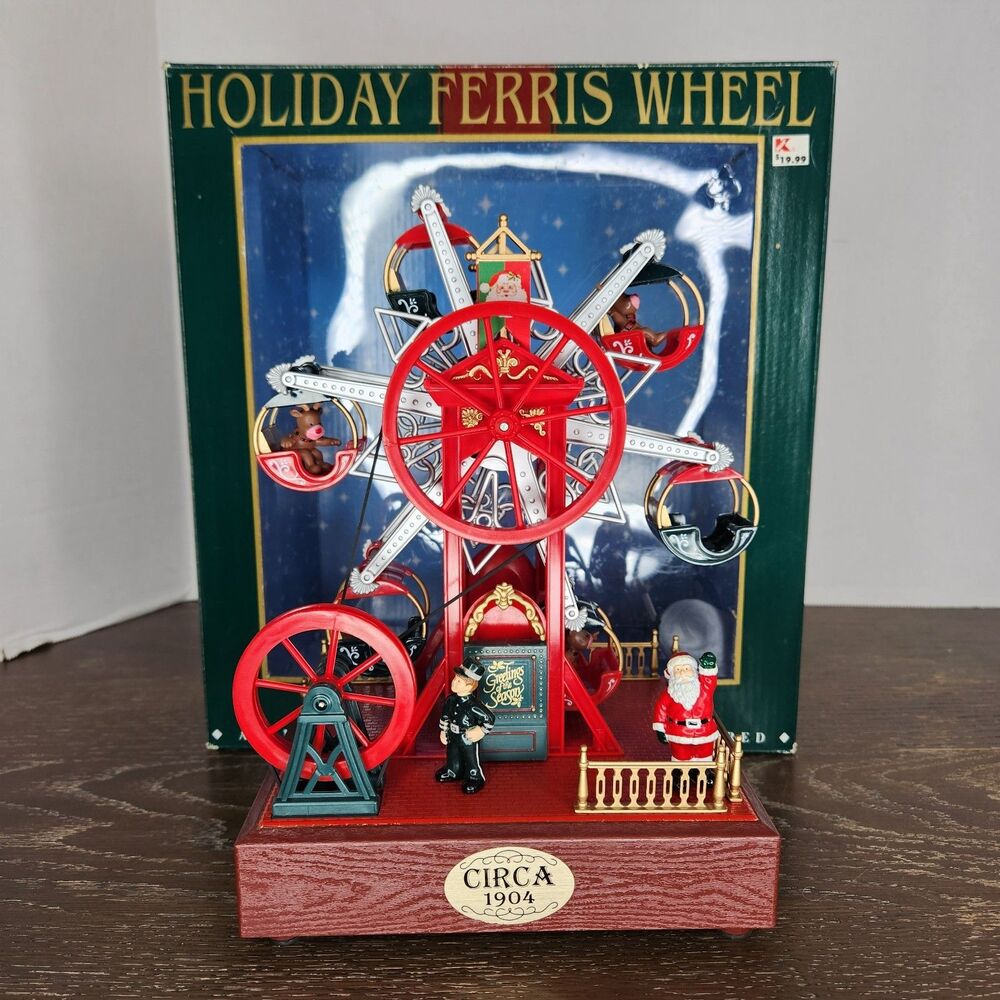 Maisto 1998 Musical Holiday Ferris Wheel Animated Battery Powered w/Box Tested